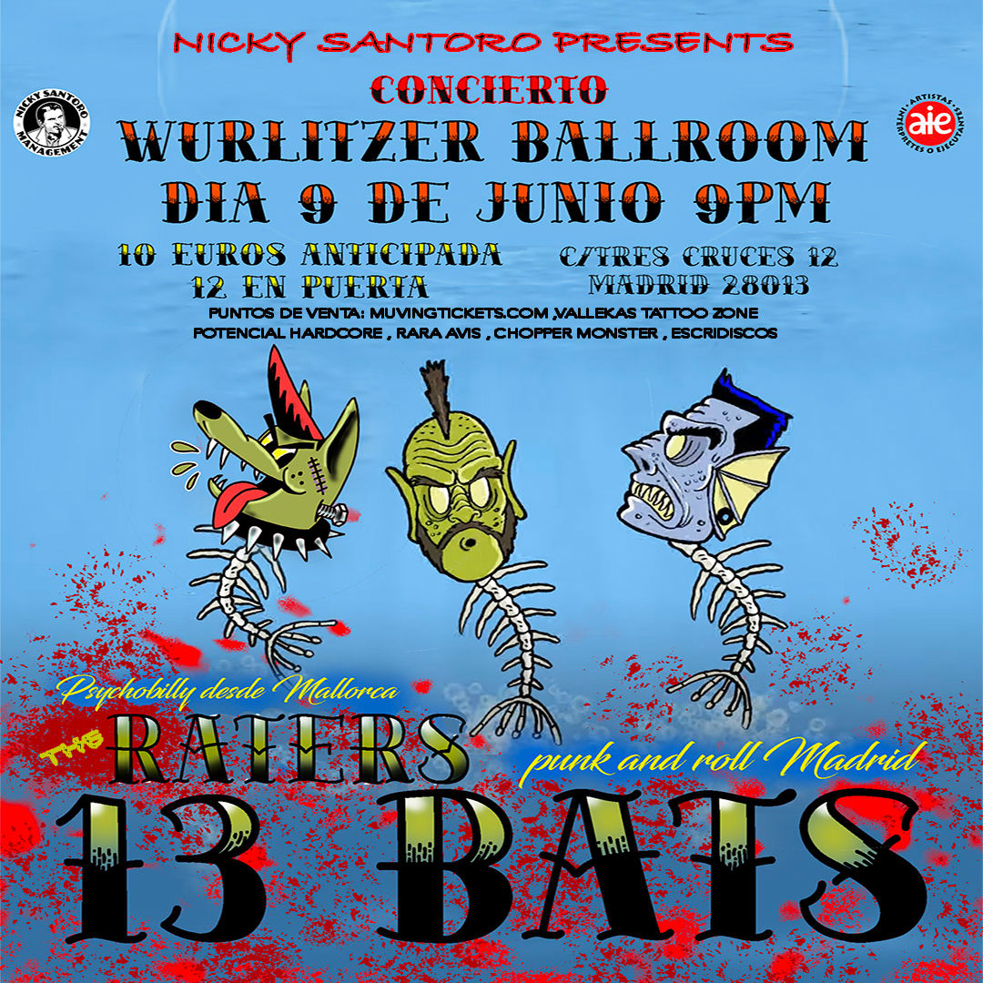 Concierto de13 Bats & The Raters en Madrid