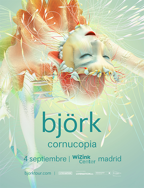 Björk llevará a Madrid su espectáculo Cornucopia en Septiembre