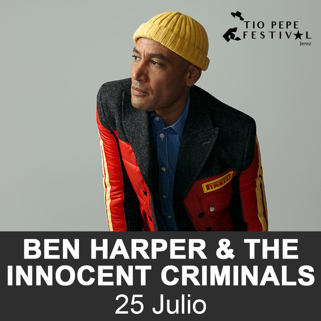 BEN HARPER & THE INNOCENT CRIMINALS por primera vez en TÍO PEPE FESTIVAL
