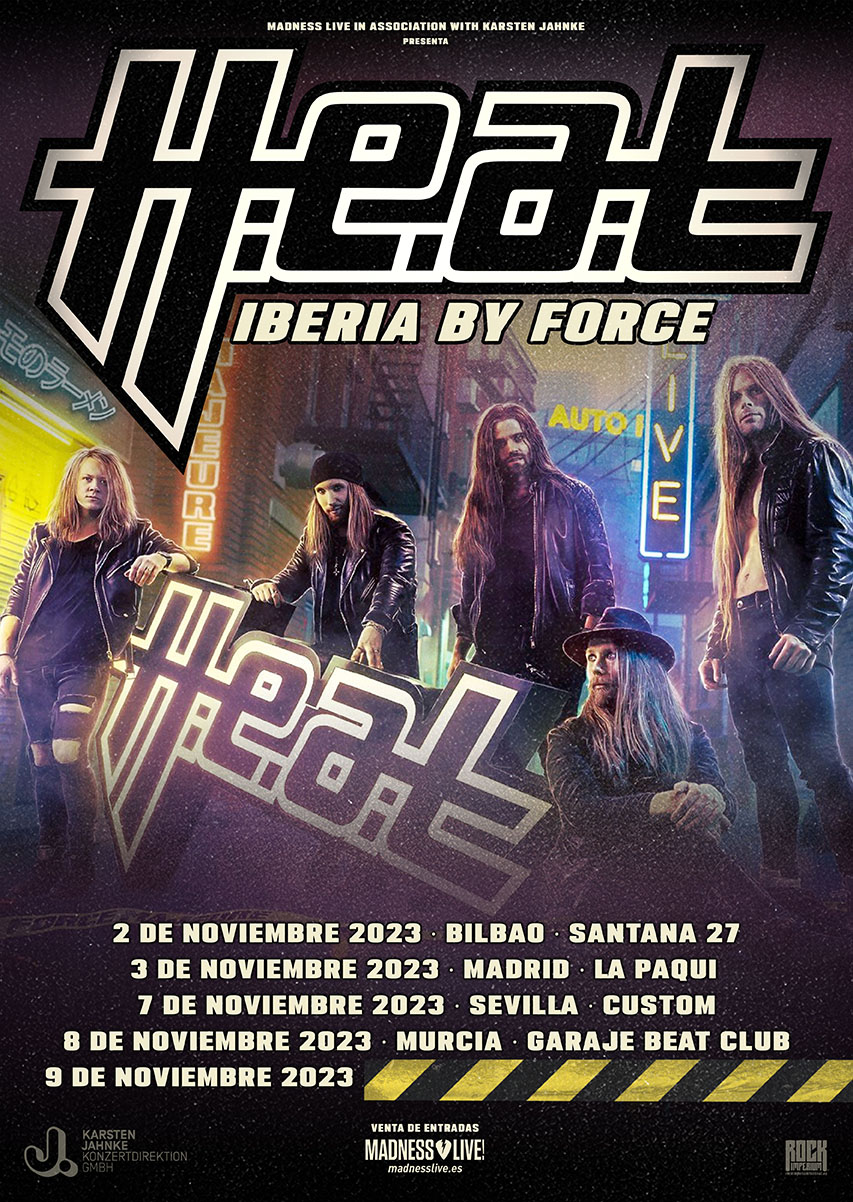 H.E.A.T. visitará España en noviembre
