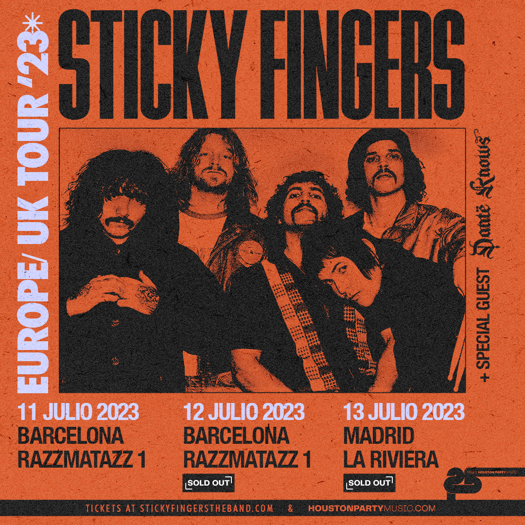 Sticky Fingers en Barcelona y Madrid la semana que viene