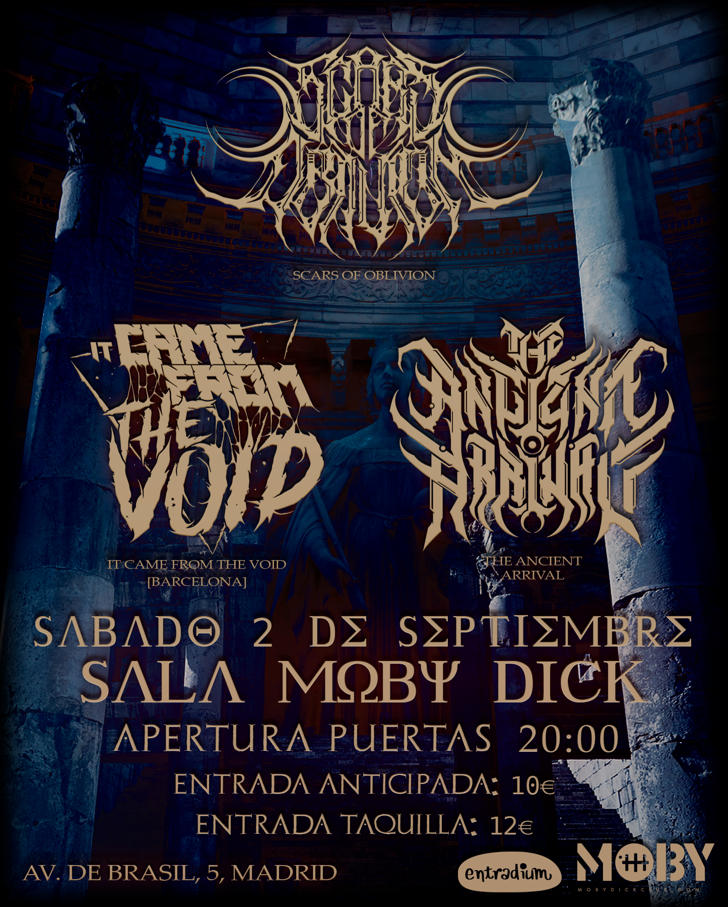 Scars of Oblivion el próximo 2 de septiembre en Madrid