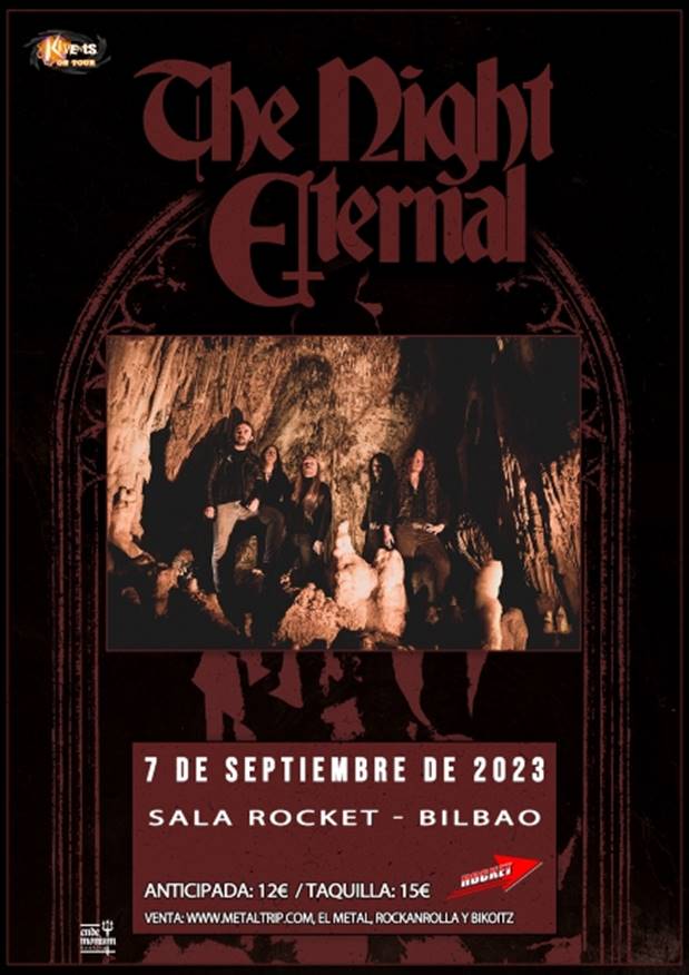 The Night Eternal, conciertos en Bilbao y Zaragoza