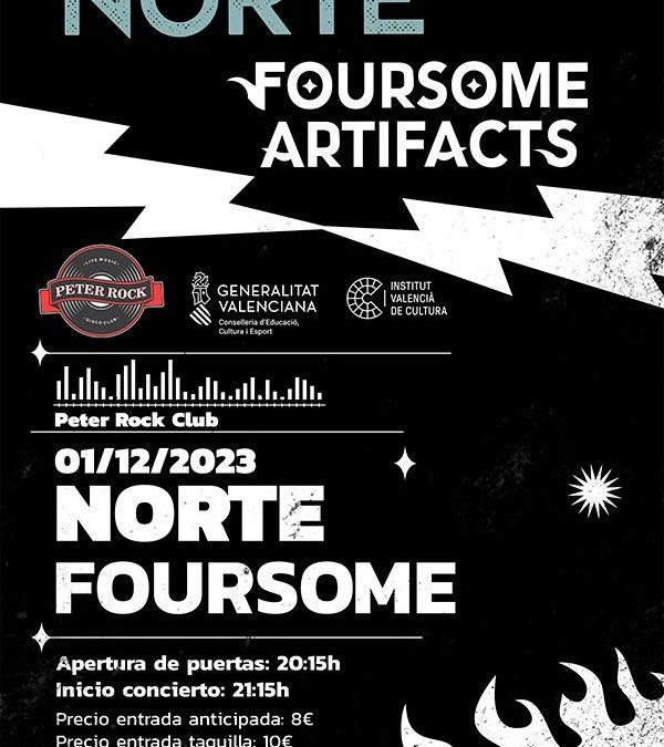 Foursome Artifacts descargarán en el Peter Rock Club de Valencia junto a NÔRTE