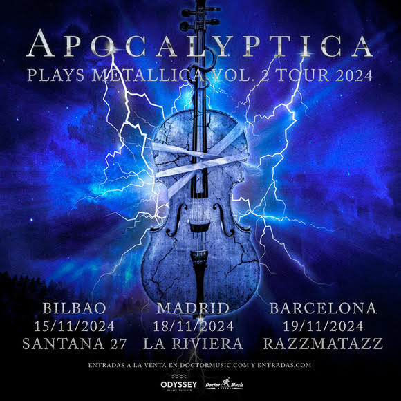 Apocalyptica llega a España el próximo mes de noviembre