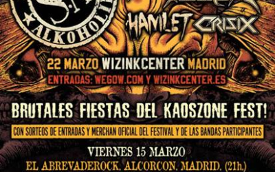 FIESTAS OFICIALES previas KAOS ZONE FEST en diferentes lugares de Madrid  ¡CALIENTA TU CUELLO UNA SEMANA ANTES!