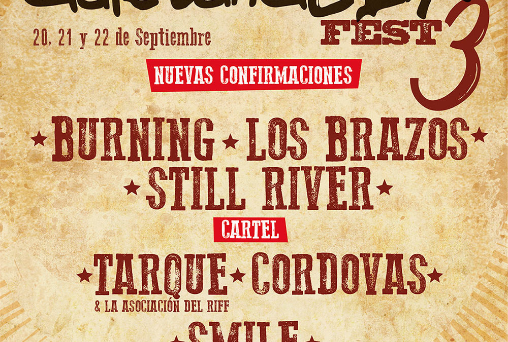 Burning, Los Brazos y Still River se apuntan al DalecandELA Fest III