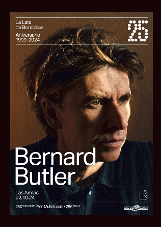 Bernard Butler actuará este miércoles 2 de Octubre en Zaragoza