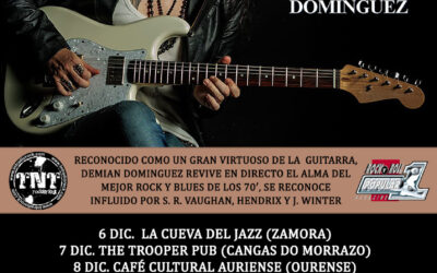 El maestro del blues DEMIAN DOMINGUEZ vuelve de gira por la península