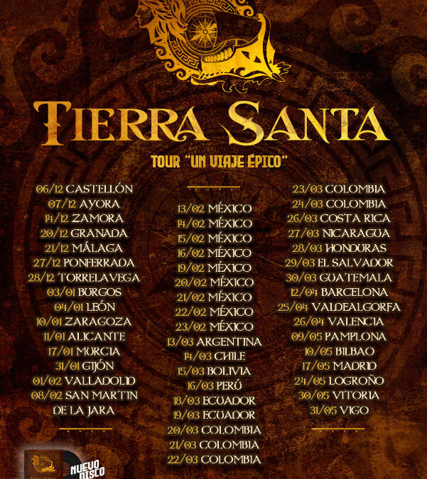 TIERRA SANTA comienzan este fin de semana la gira de su nuevo álbum «Un Viaje Épico»