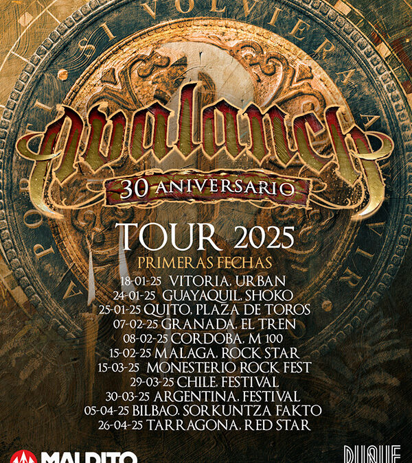 AVALANCH publicará su álbum 30º aniversario el próximo 24 de enero