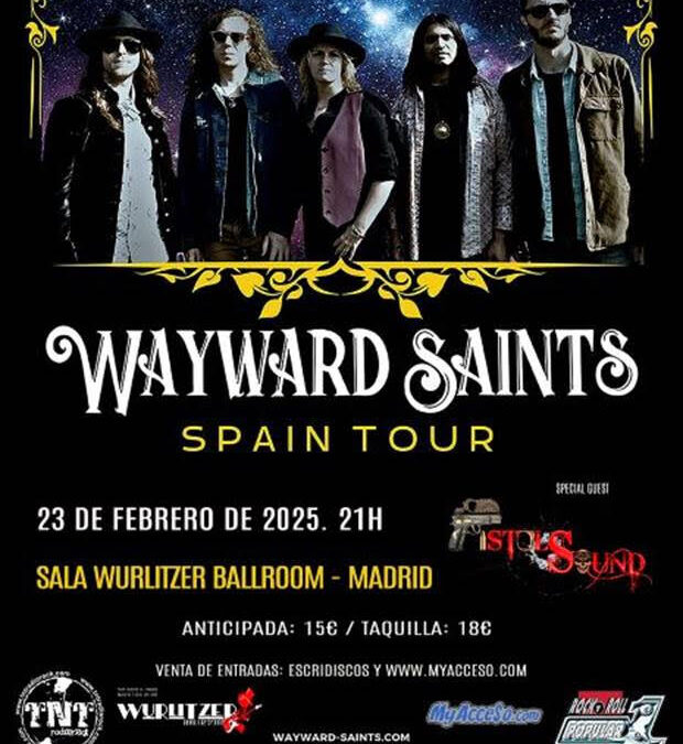 Wayward Saints se presentan en Madrid el 23 de febrero