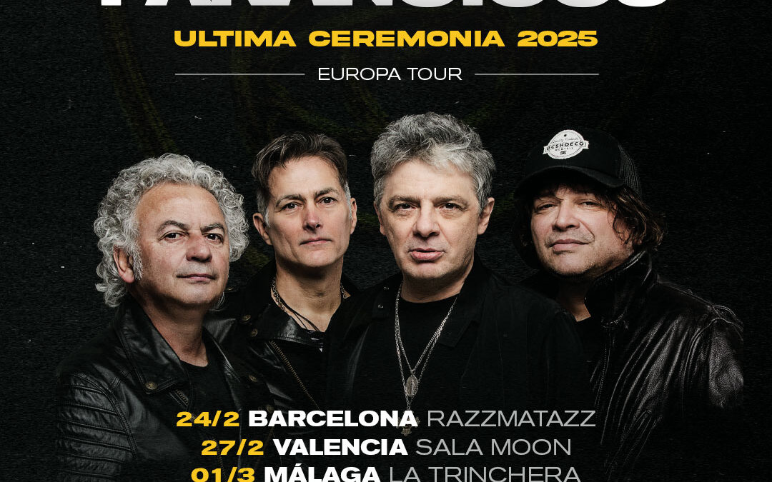 Ratones Paranoicos regresan a España con su gira «Última Ceremonia 2025»