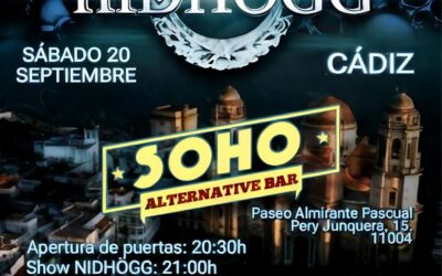 Nidhögg en Cádiz de concierto y fiesta previa en El Puerto de Santa María