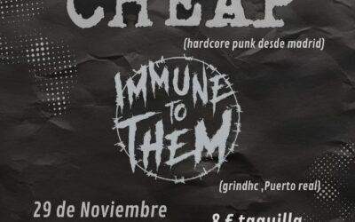 Concierto de hardcore en Puerto Real con Hard & Cheap e Immune To Them