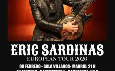 Eric Sardinas de gira por España en febrero de 2026