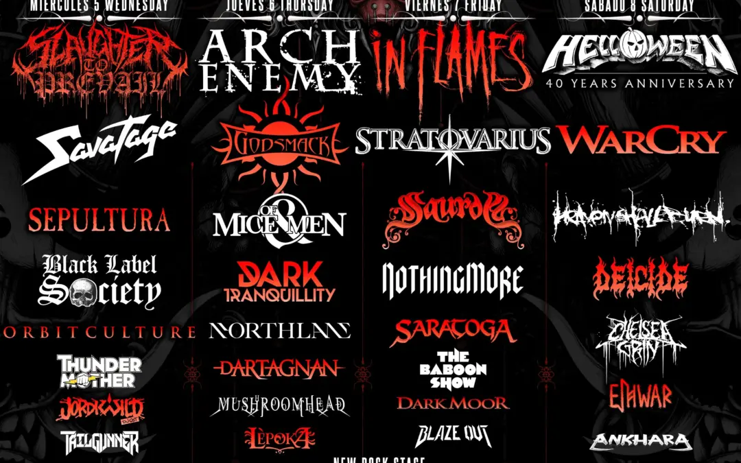 Cartel Completo del Leyendas del Rock 2026