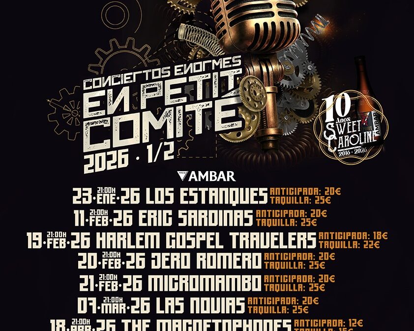 La promotora Sweet Caroline celebra 10 años al frente del Rock & Blues con una edición irrepetible del ciclo En Petit Comité