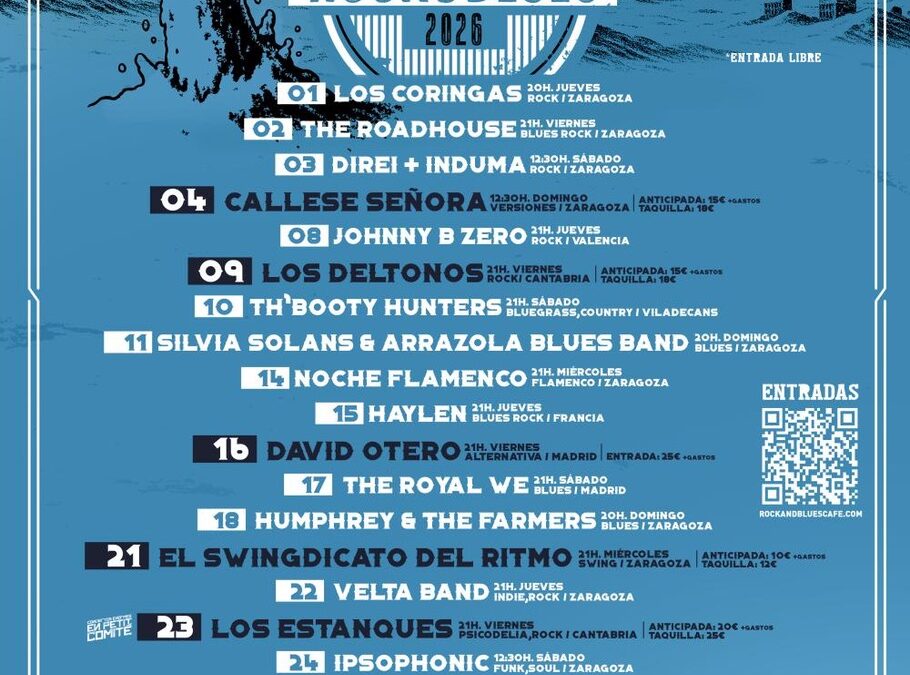 Los Estanques, David Otero, Los Deltonos, Haylen y Rambalaya, entre las propuestas de enero en el Rock & Blues