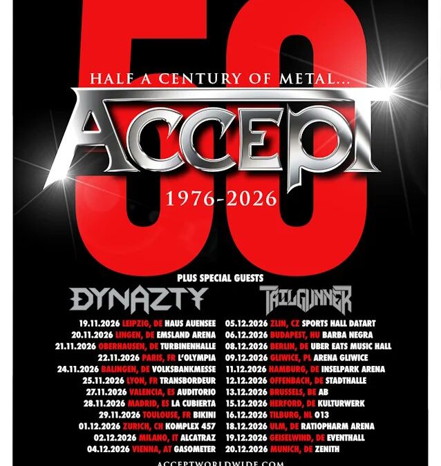 ACCEPT anuncian su gira “Medio siglo de Metal”