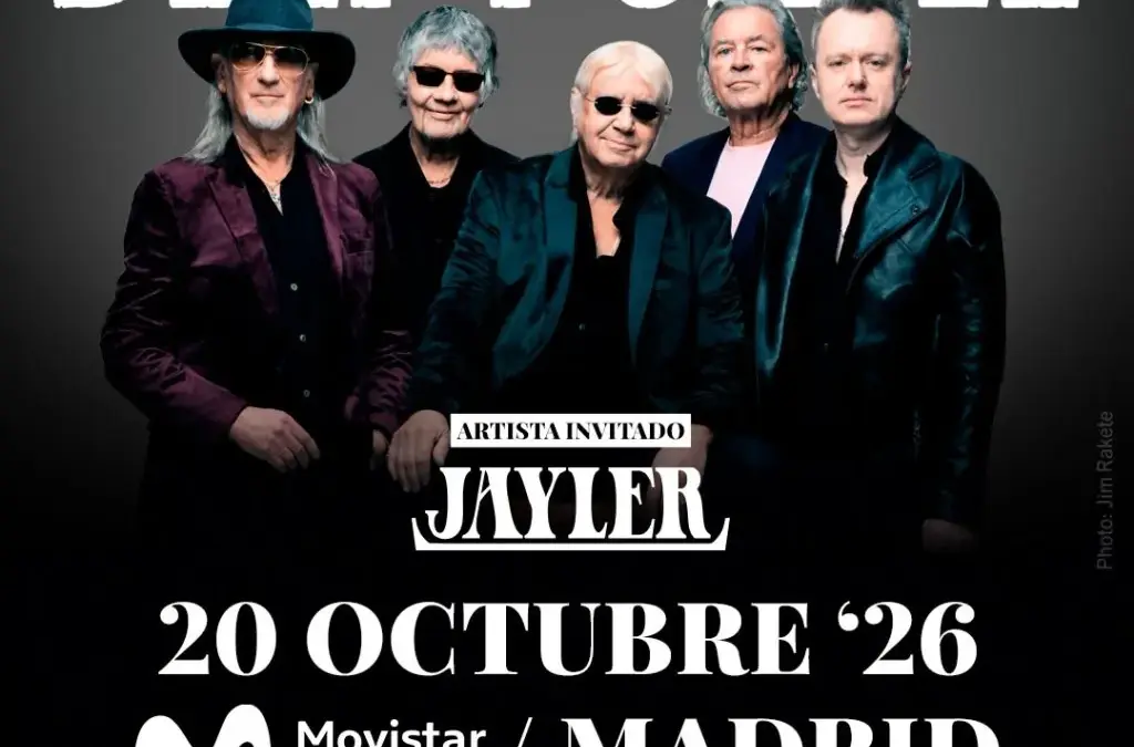 Deep Purple anuncia concierto en Madrid y confirma su gira española para octubre de 2026