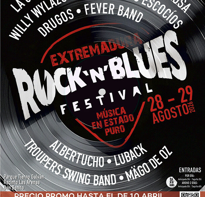 El Rock N´ Blues Festival de Don Benito [Badajoz] presenta el cartel para su decimoquinta edición